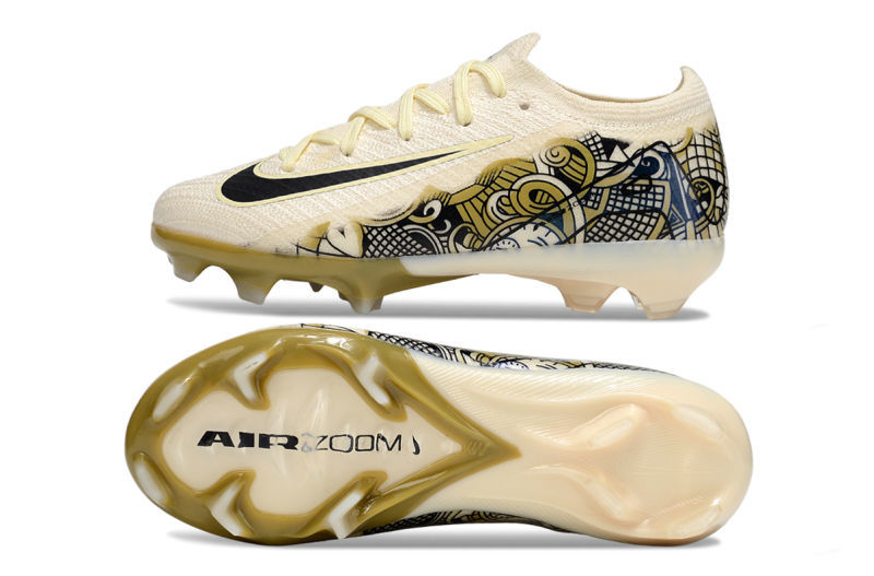 Nike Mercurial Vapor 16 Elite Enfant FG - Cream/Gold Graphic