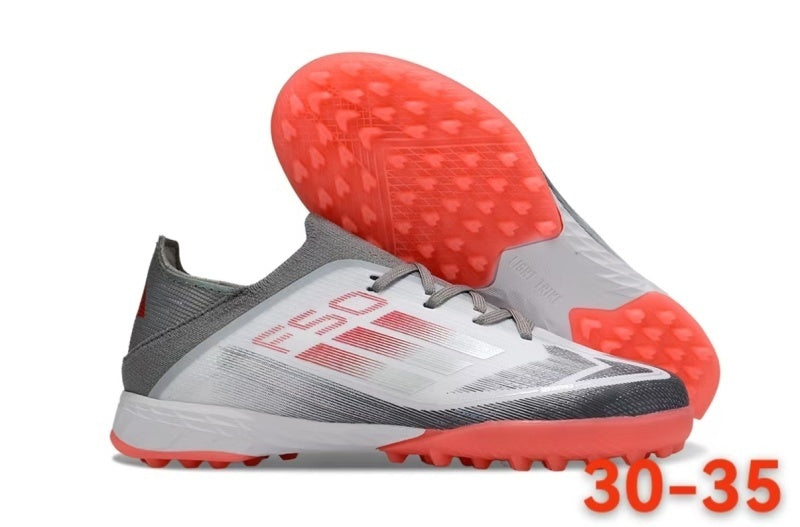 Adidas F50 أطفال TF - Silver/Red