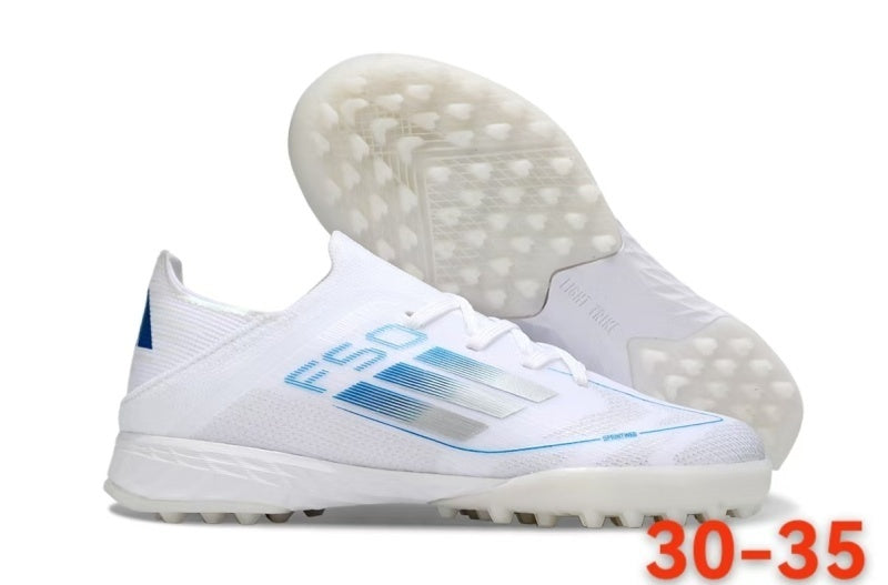 Adidas F50 Børn TF - White/Blue