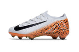 Nike Mercurial Vapor 16 Elite Børn FG - White/Orange Leopard