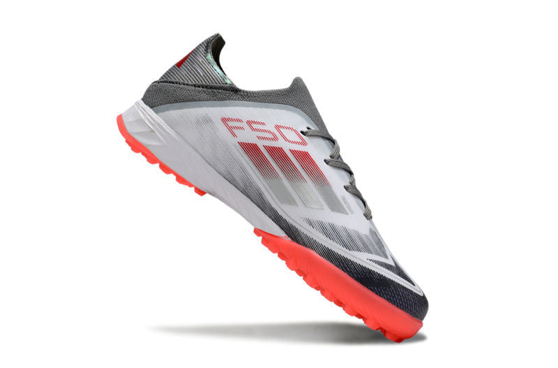 Adidas F50 أطفال TF - Silver/Red