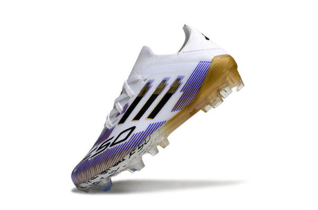 Adidas F50 Enfant FG - White/Purple/Gold