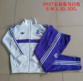 Real Madrid 2026/27 Tracksuit - White/Purple
