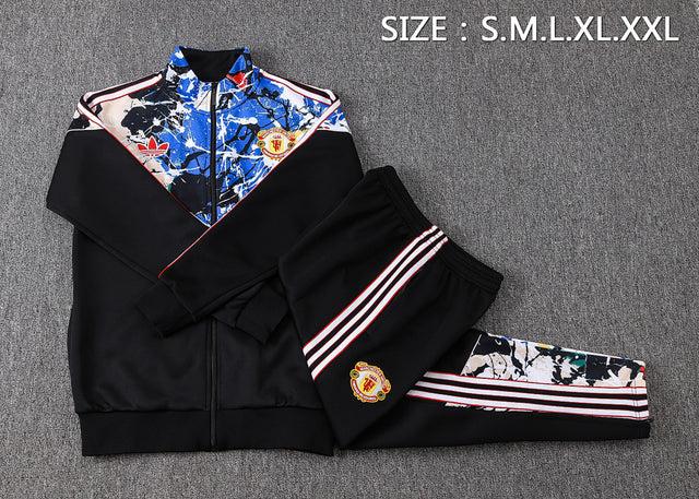 Manchester United 2026/27 Tracksuit - Black, Stone Roses
