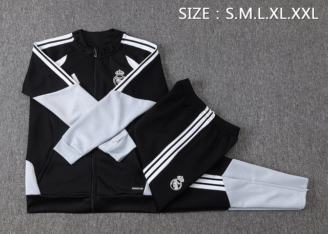 Real Madrid 2026/27 Tracksuit - Black/White