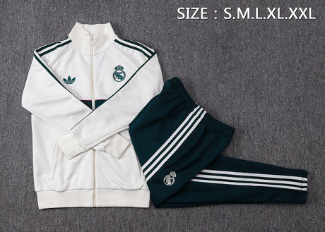 Real Madrid 2026/27 Tuta - Crema/Verde scuro