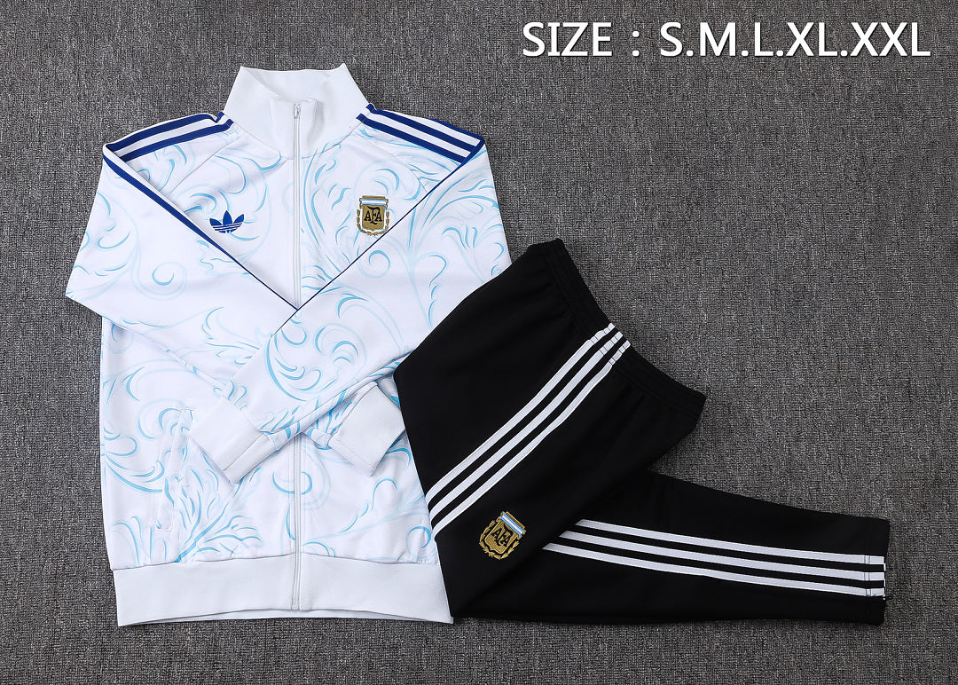 Argentina 2026/27 Tracksuit - White Pattern
