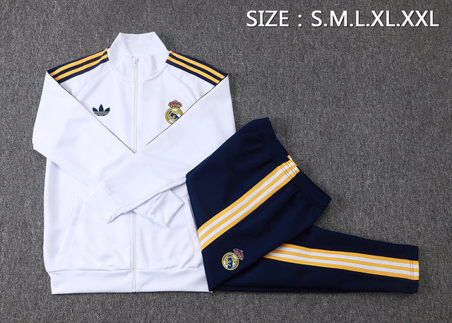 Real Madrid 2026/27 Tracksuit - White/Navy
