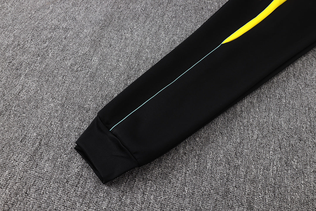 Brazil 2026/27 Tracksuit - Black/Yellow Trim